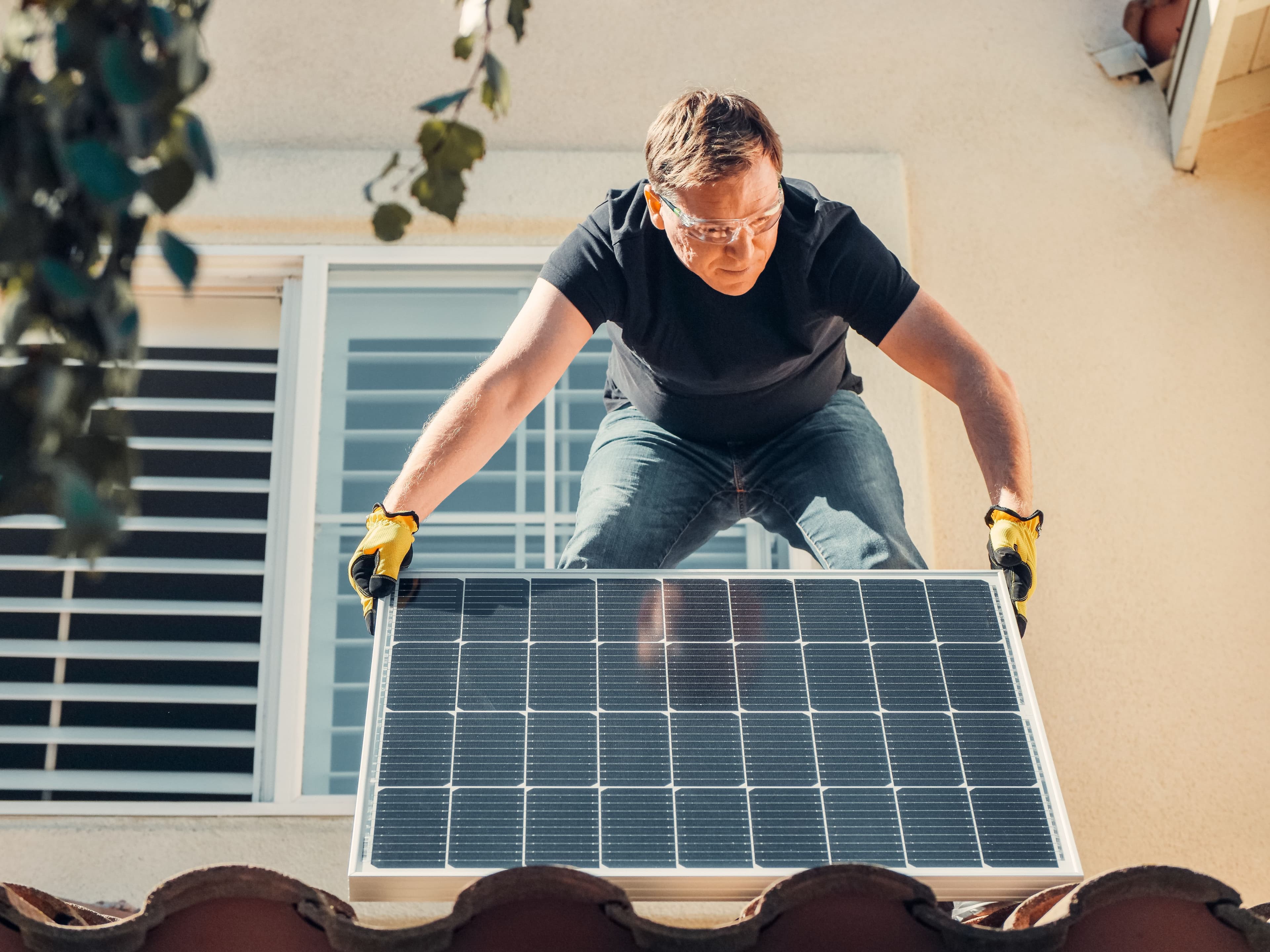Solar power plant installation